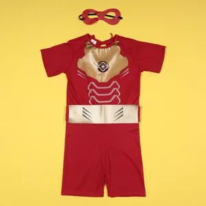 Fantasia De Super Herói<BR>- Vermelha & Dourada