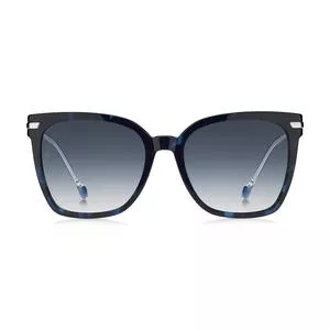 Óculos De Sol Quadrado<BR>- Preto & Azul Escuro<BR>- Tommy Hilfiger