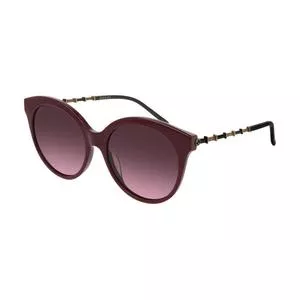 Óculos De Sol Arredondado<BR>- Vinho & Bronze<BR>- Gucci