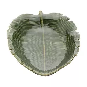 Folha Decorativa Leaf<BR>- Verde Escuro<BR>- 6,5x30x20,5cm<BR>- Lyor