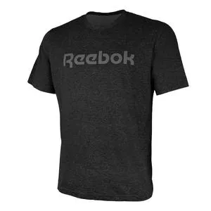 Camiseta Reebok®<BR>- Preta & Cinza<BR>- Reebok
