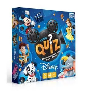 Jogo Quiz Disney®<BR>- Preto & Azul Marinho<BR>- 149Pçs<BR>- Toyster