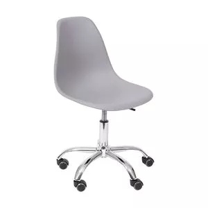 Cadeira Eames<BR>- Cinza & Prateada<BR>- 93x47x41cm<BR>- Or Design