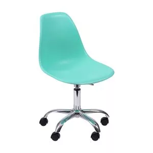 Cadeira Eames<BR>- Tiffany & Prateada<BR>- 93x47x41cm<BR>- Or Design