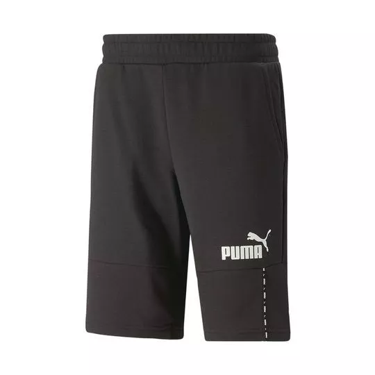 Bermuda Puma®- Preta & Branca- Puma