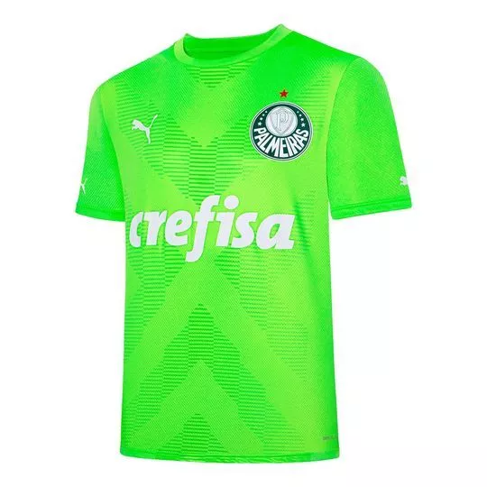 Camiseta Palmeiras®- Verde Limão & Branca