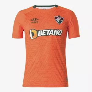 Camisa Goleiro Fluminense®<BR>- Laranja & Branca
