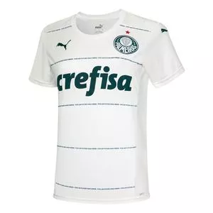 Camiseta Palmeiras®<BR>- Branca & Verde Escuro