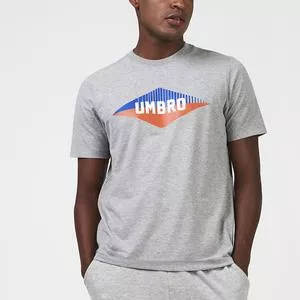 Camiseta Umbro®<BR>- Cinza & Laranja<BR>- Umbro