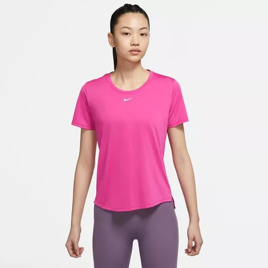 Camiseta Nike One Dri-Fit- Pink - PRIVALIA - O outlet online de moda Nº1 no  Brasil