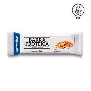 Kit De Barras De Proteína<BR>- Pé De Moleque<BR>- 12 Unidades<BR>- Newnutrition