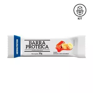 Kit De Barras De Proteína<BR>- Banana<BR>- 12 Unidades<BR>- Newnutrition