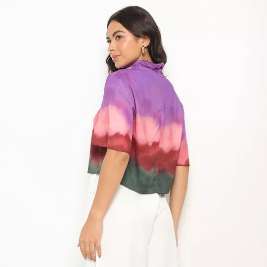 Blusa Tie Dye- Roxa & Vermelha- Lança Perfume - PRIVALIA - O outlet online  de moda Nº1 no Brasil