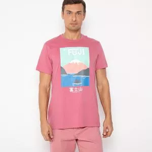 Camiseta Fuji<BR>- Rosa & Azul