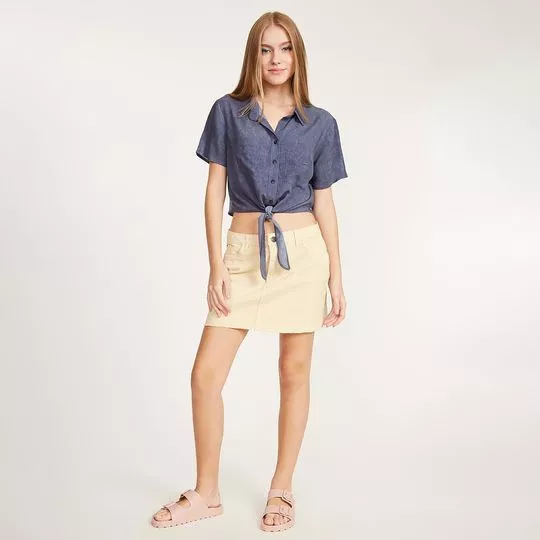 Cropped Aeropostale- Azul Marinho & Branco - PRIVALIA - O outlet online de  moda Nº1 no Brasil