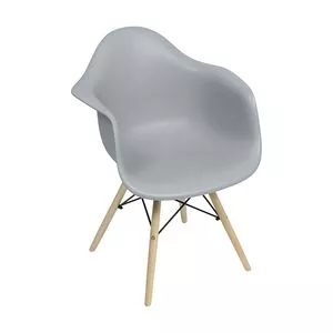 Cadeira Eames<BR>- Cinza & Bege<BR>- 82x62x44cm<BR>- Or Design