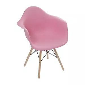 Cadeira Eames<BR>- Rosa & Madeira<BR>- 82x63x44cm<BR>- Or Design