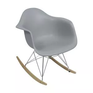 Cadeira Eames<BR>- Cinza & Prateada<BR>- 69x63x44cm<BR>- Or Design