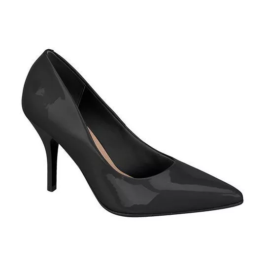 Scarpin envernizado hot sale preto