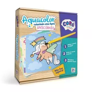 Aquacolor Unicórnio<BR> - Azul & Branco<BR> - 7Pçs<BR> - Toyster