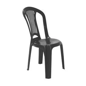 Cadeira Atlântida<BR> - Preta<BR> - 89x52x44cm<BR> - Tramontina