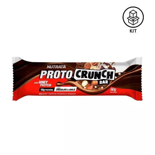Proto Crunch- Chocolate Com Avelã- 10 Unidades- Nutrata