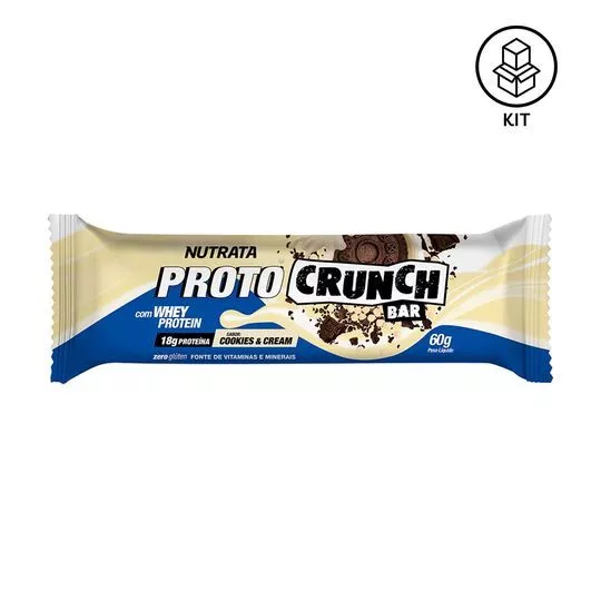 Proto Crunch- Cookies & Cream- 10 Unidades- Nutrata