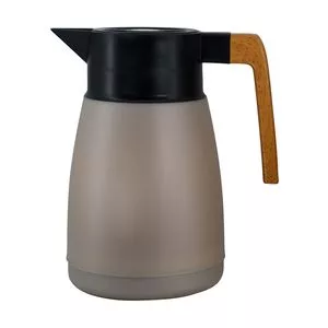 Garrafa Térmica Coffeeshop<BR>- Cinza & Preta<BR>- 1L