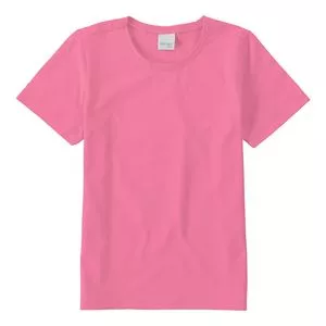 Camiseta Lisa<BR>- Rosa