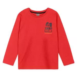 Camiseta Tigor®<BR>- Vermelha & Preta