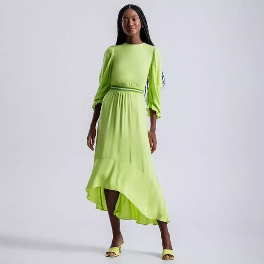 Vestido Verde Limão Tam Único Produto Novo, Vestido Feminino Prana Nunca  Usado 76480570