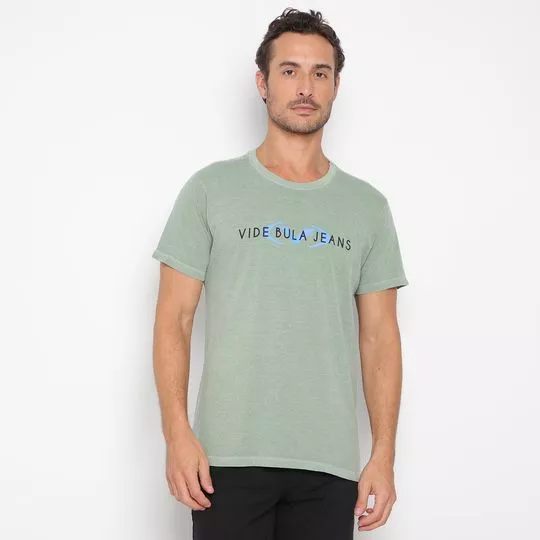 Camiseta Vide Bula®- Verde Claro & Azul Claro