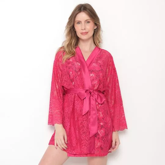 Robe Em Renda- Pink