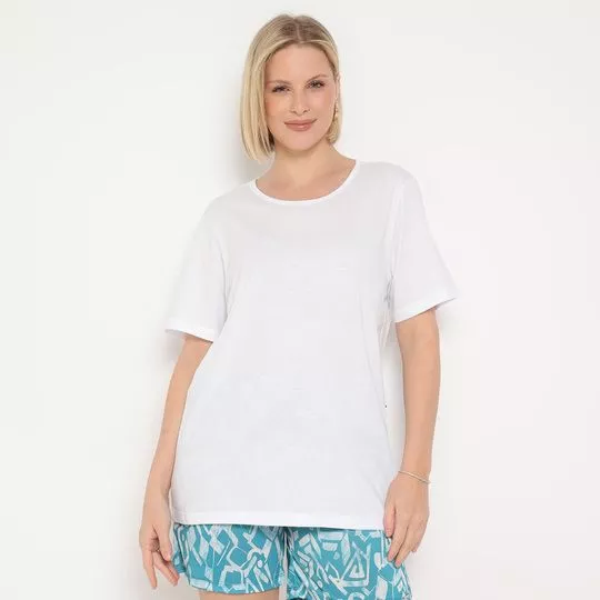 Camiseta Lisa- Branca- Mirasul