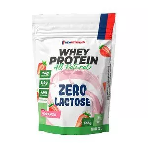 Whey Protein All Natural<BR>- Morango<BR>- 900g<BR>- New Nutrition