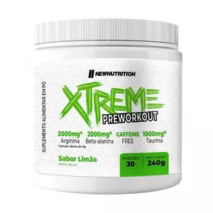 Xtreme Sem Cafeína<br /> - Limão<br /> - 240g<br /> - New Nutrition