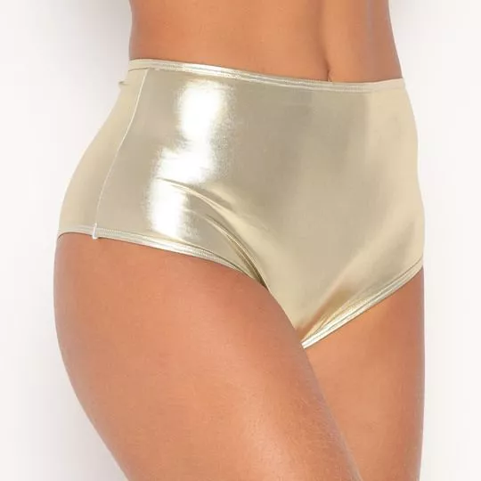 Hot Pant Metalizada- Dourada