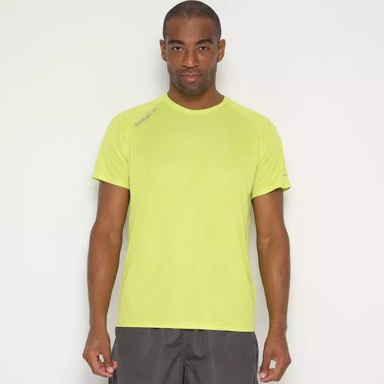 Camiseta Speedo®- Verde Limão & Cinza