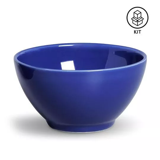 Jogo De Bowls Mônaco- Azul Escuro- 6Pçs- 385ml- Porto Brasil