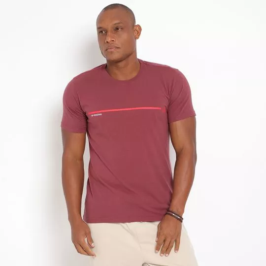 Camiseta Vip Reserva®- Vinho & Vermelha