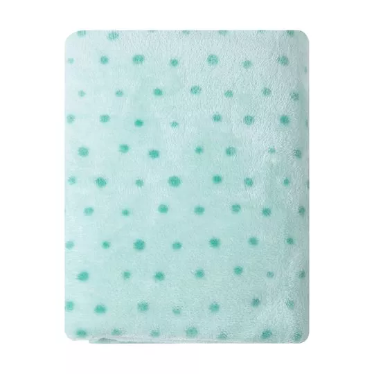 Cobertor Poá- Verde & Verde- 90x70cm
