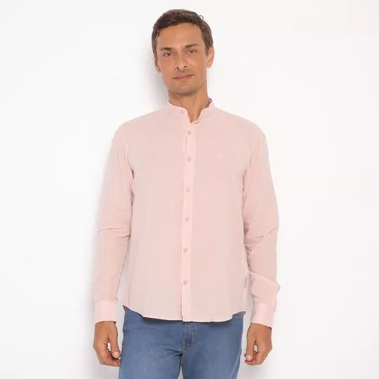 Camisa Básica- Rosa Claro