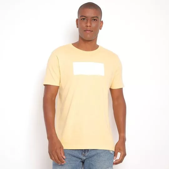 Camiseta Guess®- Amarela & Branca