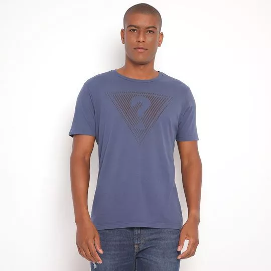 Camiseta Guess®- Azul Escuro & Preta
