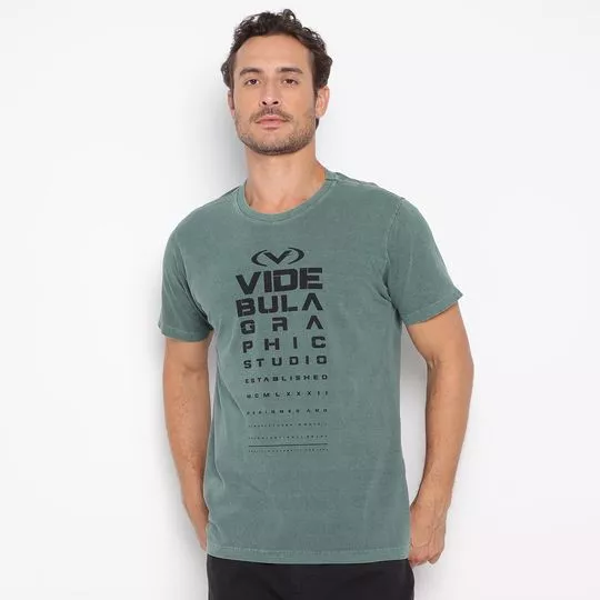 Camiseta Vide Bula®- Verde & Preta- Vide Bula