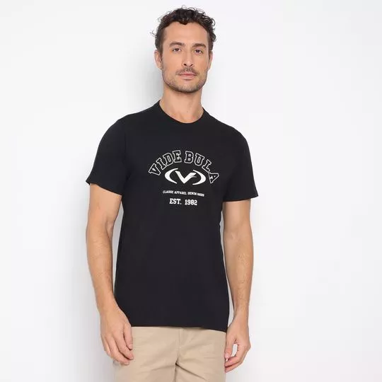 Camiseta Vide Bula®- Preta & Branca- Vide Bula