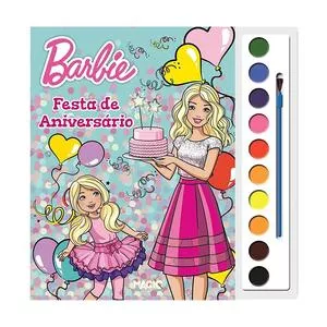 Livro Aquarela Barbie®<BR>- 12Pçs<BR>- Magic Kids