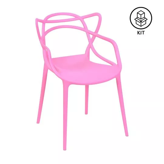 Jogo De Cadeiras Solna- Rosa- 2Pçs- Or Design