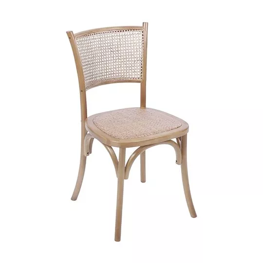 Cadeira Zimba- Madeira Clara- 87x45x47cm- Or Design