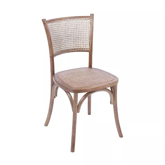 Cadeira Zimba- Madeira Escura- 87x45x47cm- Or Design